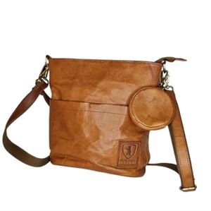 BERLINER BAGS Vintage Genuine Leather Shoulder Bag Sofia Handbag crossbody bag